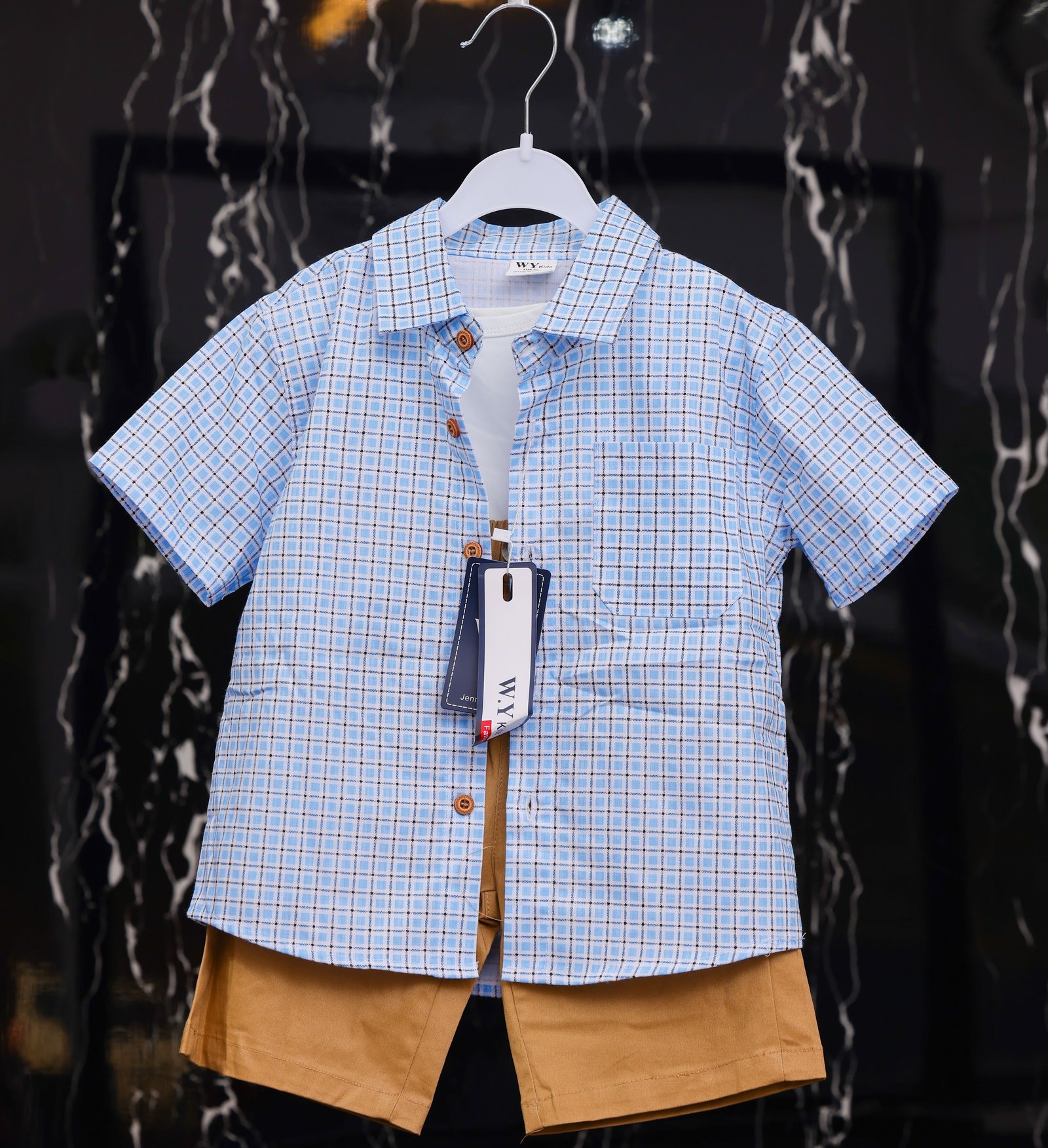 t-shirt,chemise& short